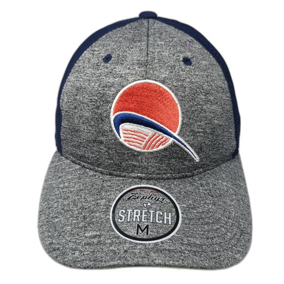 Zephyr Other - Zephyr Baseball Cap Gray Blue M DeLaval Stretch Fit Heathered Embroidered Hat